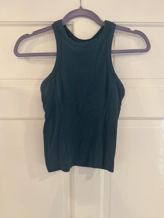 lululemon athletica Tops - lululemon athletica Teal Ribbed High-Neck Tank